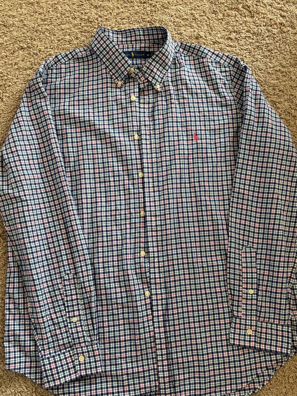 Ralph Lauren Men's Multicolor Plaid Button-Down Shirt